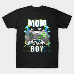 Mom Of The Birthday Boy Matching Video Gamer Birthday Party T-Shirt